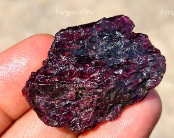 115 Ct Raw Red Garnet Stone: Natural January Birthstone