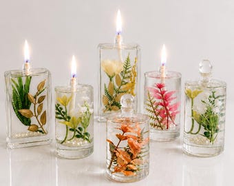 Refillable Botanical Oil Candle