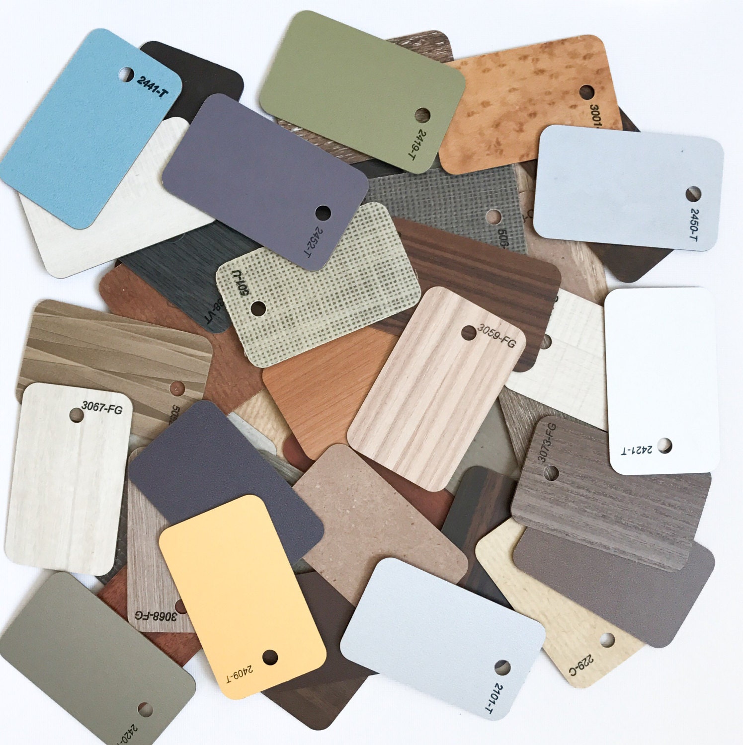 Laminate Samples Tiles Recycle for Junk Journals, Mixed Media, Seating Charts, Gift Tags, Bookmarks, Banners Random Colors & Patterns Qty 10