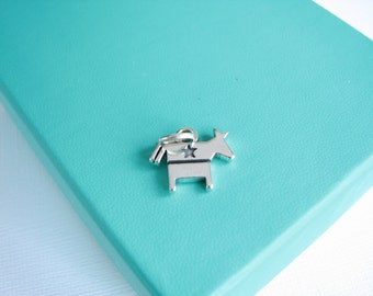 Sterling Silver Donkey Democrat Symbol Charm Qty 1