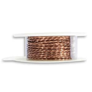 TWISTED 18g ANTIQUED COPPER Wire Vintaj &quot;Artisan Copper&quot; Parawire Non-Tarnish diy Jewelry Supplies Spool Craft 18 gauge Qty 1 roll (8 feet)