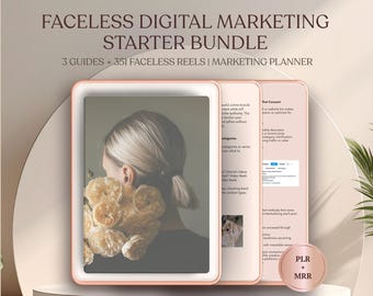 Faceless Marketing Digital Bundle | PLR, Instagram & TikTok Strategies