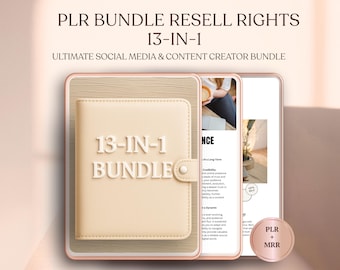 PLR Bundle Resell Rights | Social Media & Content Creator | Editable in Canva