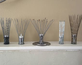 Tealight Holders created with upycled bike parts.. Free Shipping on purchase of two or more