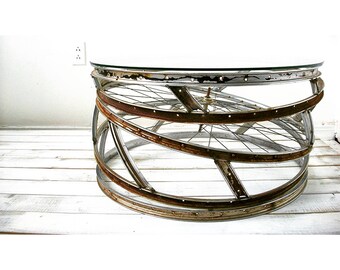 UpCycle Nation... ReCycled Bike Coffee Table