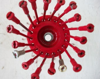 ReCycle your Bike... Cherry Red Upcycled Bike Structure.. Digital Photography