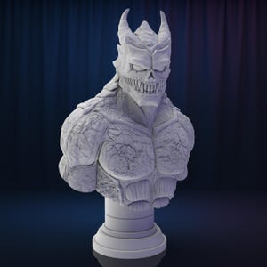 Kaiju 8 Bust, Pre Supported and Unsupported, Kaiju 8 Stl 3D Printing, Kaiju 8 Statue, Kaiju 8 Bust Digital STL, Kaiju 8 Stl 3D model design