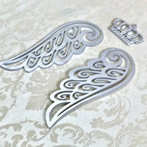 Angel Wings Wall Art Decal, Unpainted Plywood, Nursery Decor, Wall Gallery, Custom Nursery, Baby Girl, Boy, READY TO SHIP