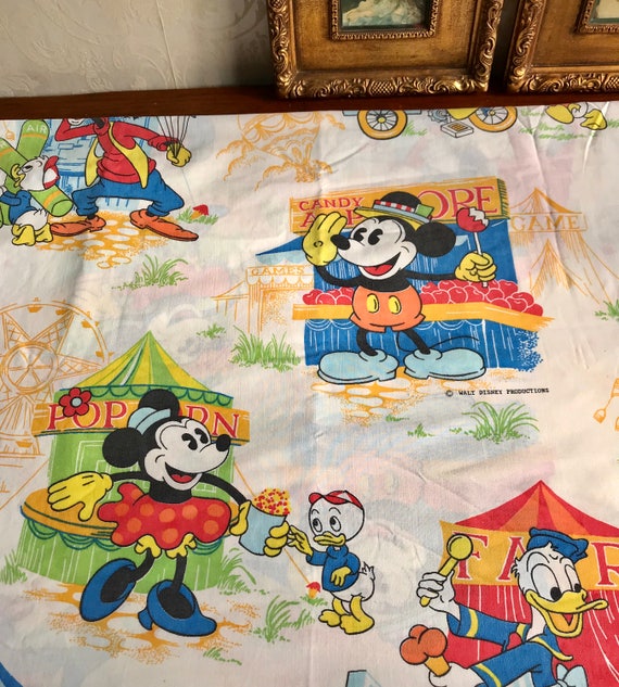 ミニーマウス　レア　ビンテージシーツ　ヴィンテージシーツ　ディズニー　リメイク ミニーマウス レア ビンテージシーツ ヴィンテージシーツ