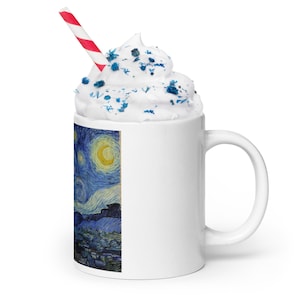 Van Gogh Starry Night Mug - Art Lover Gift - Famous Painting Coffee Cup - Artistic Ceramic Mug - Impressionist Art Mug