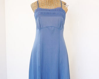 Vintage Accordion Pleated Dress Slip 1940s Chiffon Insert Mint