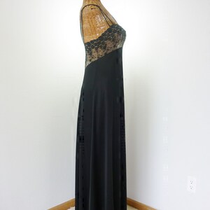 Glydons Hollywood Nightgown Illusion Lace Floor Length image 4