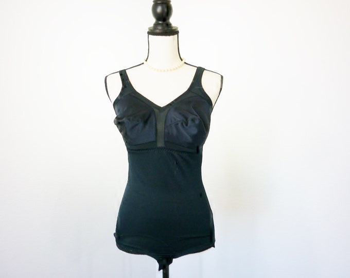 Sears Diettrim Body Briefer 42D One Piece Extra Firm Control Black Etsy