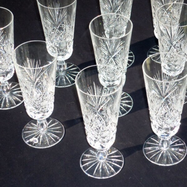 Czech Crystal Stemware Star of David Etsy
