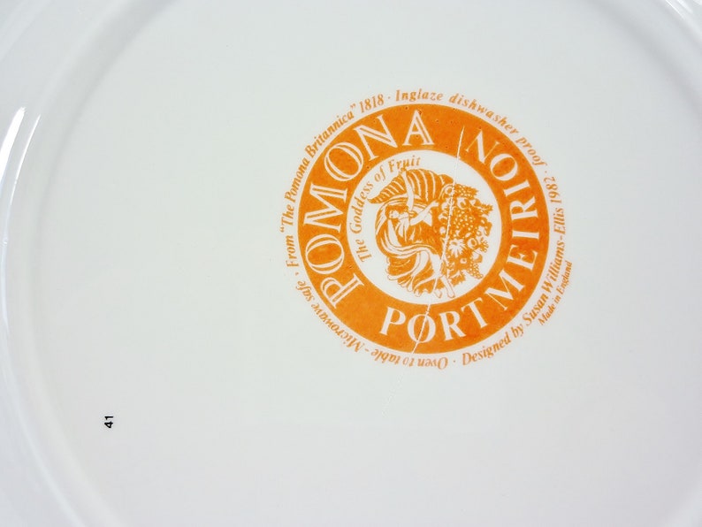 Portmeirion Pomona Rimmed Salad Plate The Hoary Morning Apple New