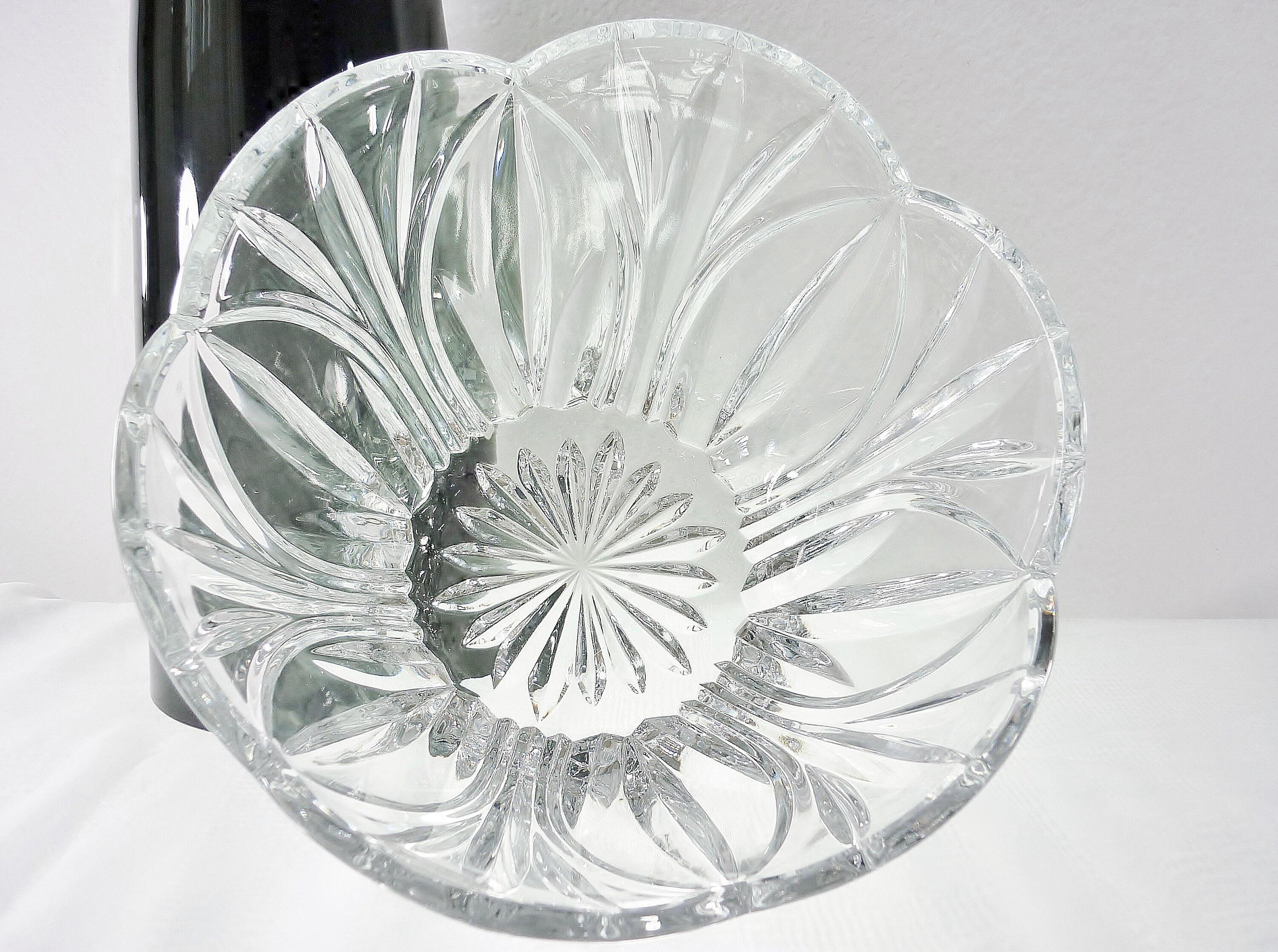 Block Crystal Bowl Tulip Shaped Made in Poland Etsy