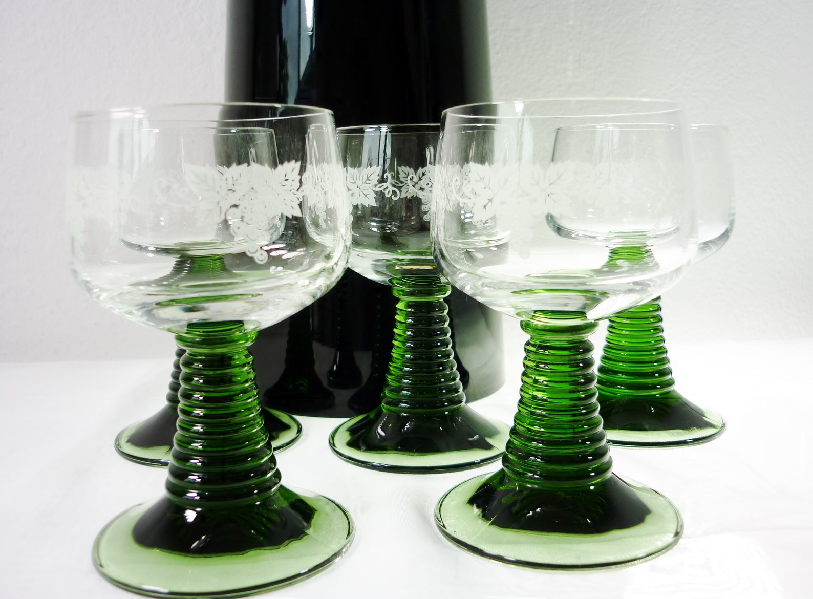 Discover Roemer Glass Green Stemmed German Wine Glasses