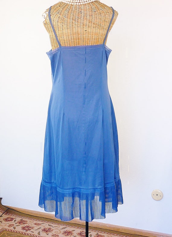 Vintage Accordion Pleated Dress Slip 1940s Chiffo… - image 3
