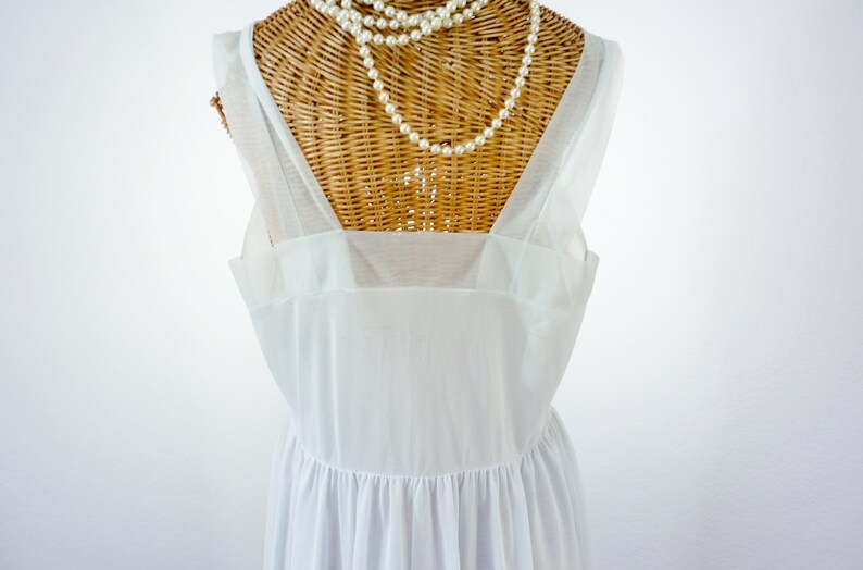 Gotham Gold Stripe Mrs Maisel Blue Chiffon Nightgown Unworn 50s