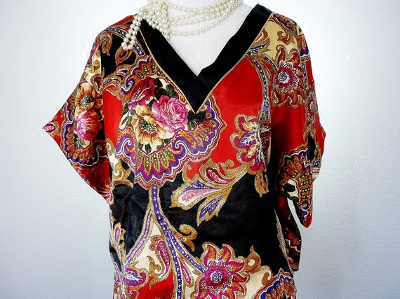 California Dynasty Lounging Lingerie Kimono Top P… - image 5