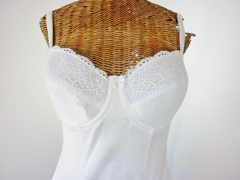 Tall Woman/'s Shaper by Maidenform 38C Unworn Vintage Bridal White 80s