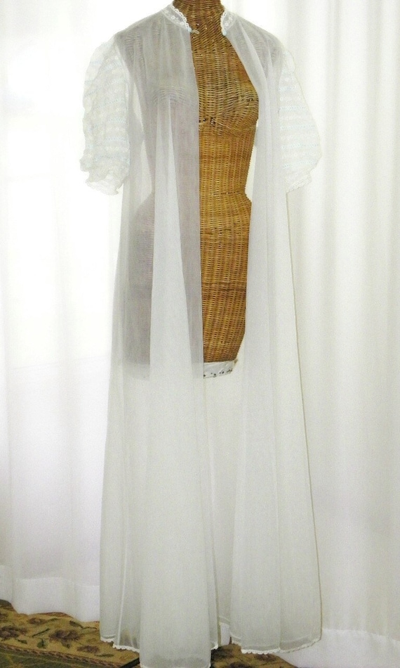 Vanity Fair Floor Length Double Layer Chiffon Robe