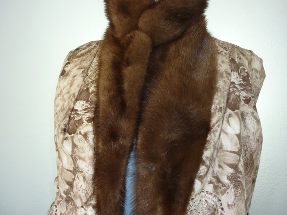 Einbender Mink Fur Coat Leather Belted Jacket 198… - image 7