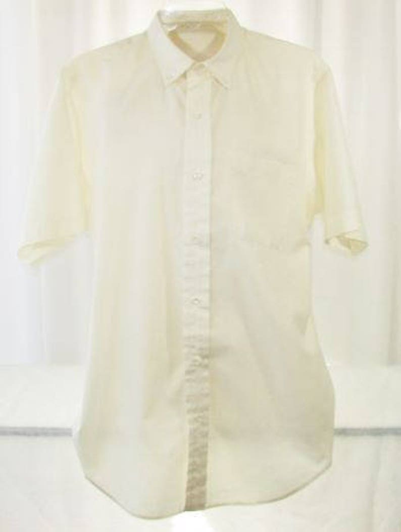 Men/'s Tailored Vintage Shirt by Ripley Dallas Short Sleeve Unworn Medium