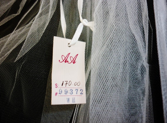 Bridal Veil Crystal Scalloped Edge by A&A New Old Stock Tags 