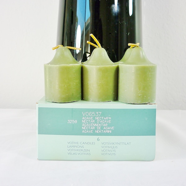 6 Candele Votive PartyLite Figue Diabolica, Profumo Di Fico E Vaniglia, Durata 8-11 Ore, Design A Campana