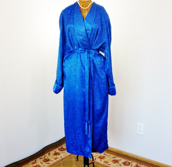 Victoria's Secret Lounging Robe 1X NOS Royal Blue - image 3