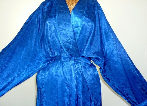 Victoria's Secret Lounging Robe 1X NOS Royal Blue - image 7