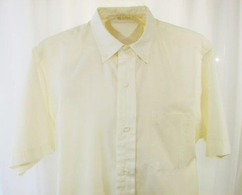 Men/'s Tailored Vintage Shirt by Ripley Dallas Short Sleeve Unworn Medium