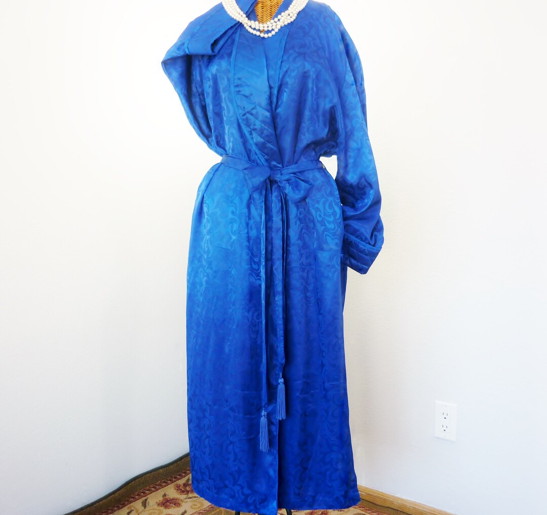 Victoria's Secret Lounging Robe 1X NOS Royal Blue Etsy