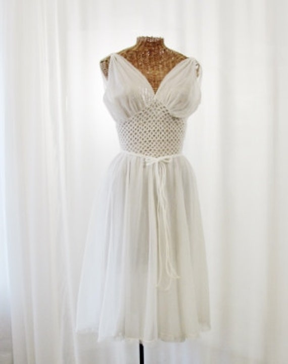 Stunning Vintage RoVel of California Bridal White… - image 1