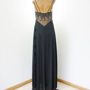 Glydons Hollywood Nightgown Illusion Lace Floor Length image 5