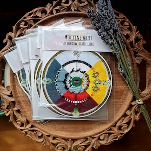 Medicine Wheel 5x5 Static Cling