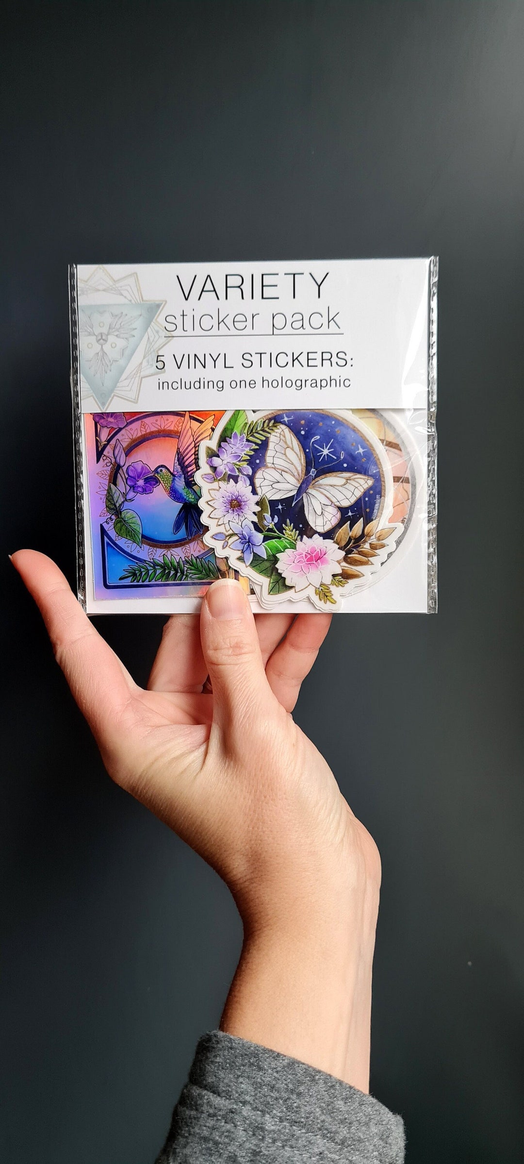 Variety Sticker Pack, 5 Vinyl Art Stickers - Etsy