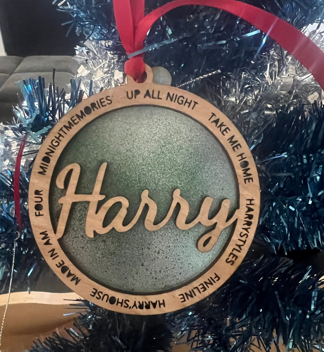 Harrys H 4inch Maple Wood Discography Holiday Ornament Collector 2023 Free Shipping Etsy