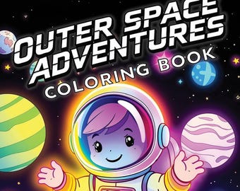 Outer Space Adventures Malbuch
