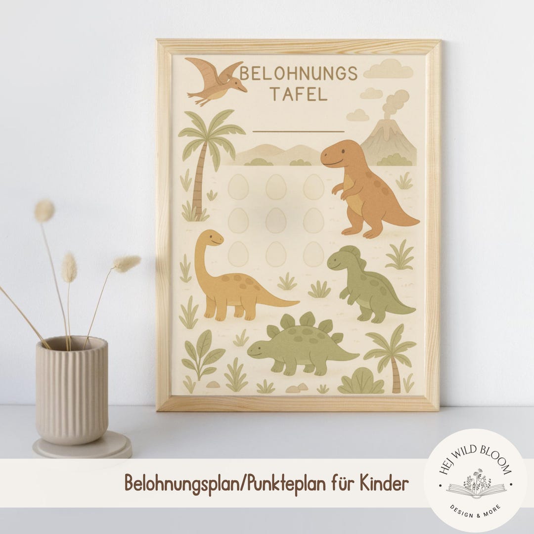 Printable Reward Chart for Children – Points Plan and Chore Chart in ...