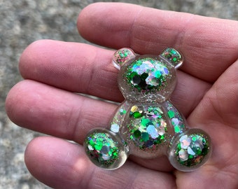 Little Resin Glitter Irish Hug Bear -a hug from Ireland