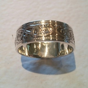 IRISH JEWELLERY, Celtic Shield Irish Wedding Rings Sterling Silver Celtic Pattern  - Wedding jewellery