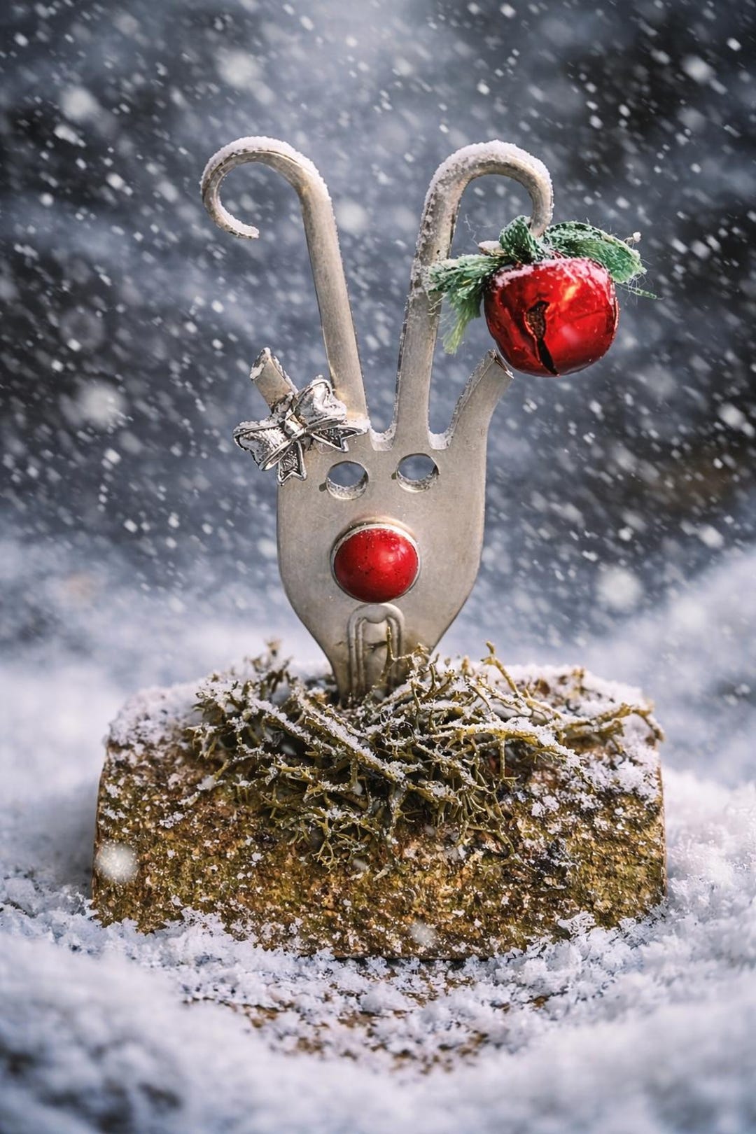 Rudolf the Reindeer Ornament Stand Alone or a - Christmas Tree ...