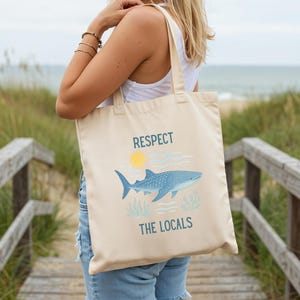 Whale Shark Bag, Gifts for Whale Shark Lovers, Whale Shark Gift, Tote Bag, Ocean Conservation, Ocean Beach Bag Summer Bag Reusable Tote Bag