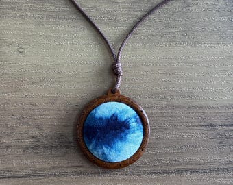 Indigo Anhänger Halskette