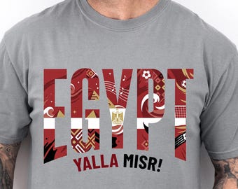 Comfort Colors® Egypt Soccer Shirt, Egypt Fan Tee, Patriotic Match Day Shirt, Egypt Supporter Gift