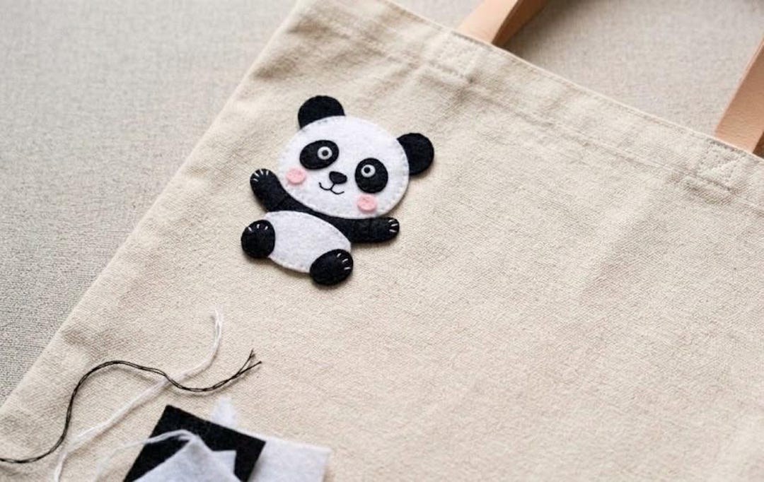 Easy Panda Sewing Pattern Felt Panda Sewing Pattern | DIY Craft (PDF Pattern) | Handmade Wappen ...