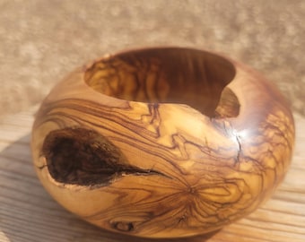Handmade Olive Wood Bowl – Rustic Mediterranean Decor, Snack Bowl