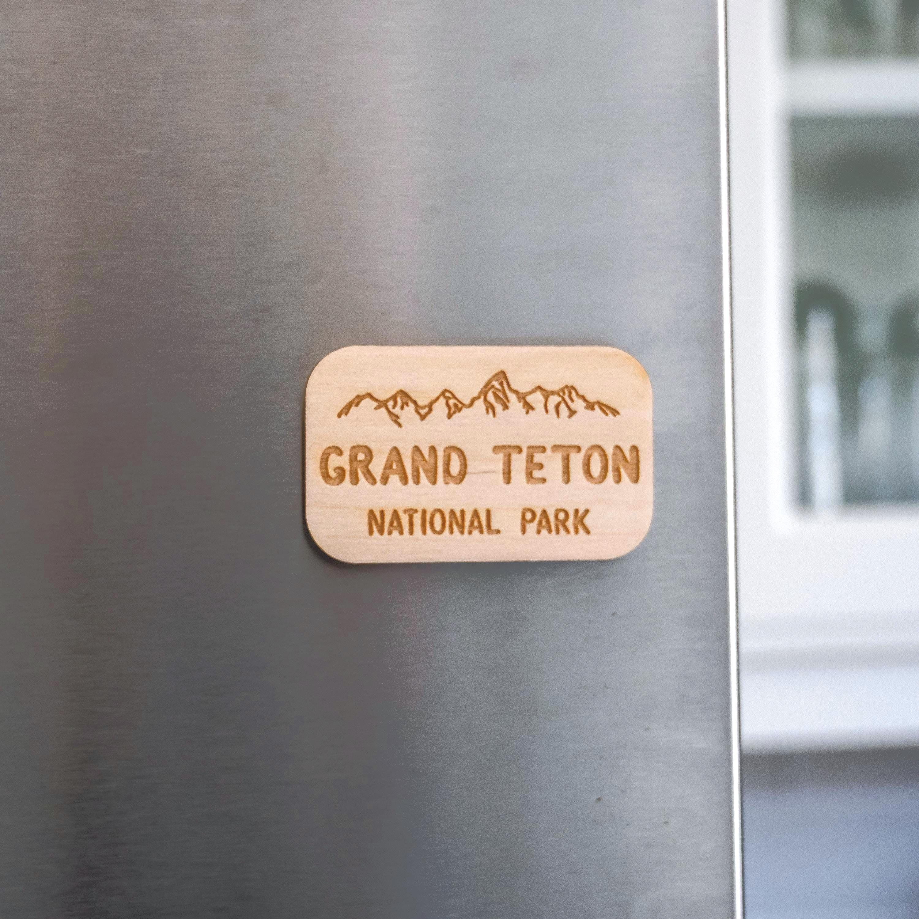 Grand Teton National Park Sign Sign Magnet With Free Gift Box